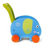 Labebe - Kinder Holz Lauflernhilfe Lauflernwagen (Elefant) - 
