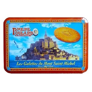 La Mere Poulard Galettes - Shortbread cookies from France, Metal Gift tin 10.5oz