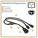 Tripp Lite Heavy-Duty Power Splitter Y Cable 15A, 14AWG (IEC-320-C20 to 2x IEC-320-C13) 2-ft.(P032-002-2C13),Black