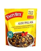 Tasty Bite Aloo Palak Entree, Heat & Eat, 10-Ounce Pouches (Pack of 6)