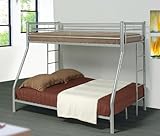 Elgin Twin/Full Bunk Bed in Silver