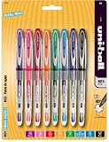 uni-ball Bit Stick Medium Point Gel Pens, 8 Colored Ink Pens(73855)