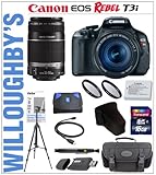 Canon EOS Rebel T3i 18 MP CMOS Digital SLR Camera with EF-S 18-55mm IS II L ....