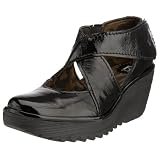 Fly London Yogo Wedge Sandal Leather Patent