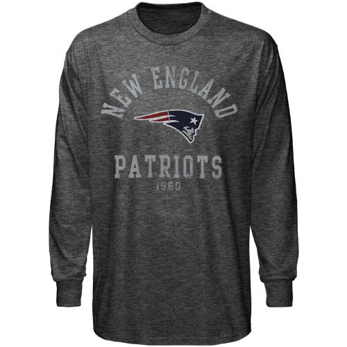 NFL New England Patriots Team Two Long Sleeve T-Shirt - Charcoal