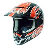New Motocross ATV Dirt Bike MX Adult Racing Helmet , Red, S