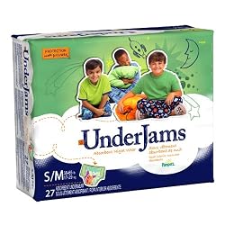 Pampers UnderJams Boys Size 7 (S/M) Diapers Mega Pack 27 Count (Pack of 3)