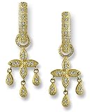 Leaf Chandelier Diamond Pave Charms