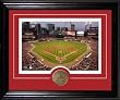 Busch Stadium Framed with Bronze Coin - St Louis Cardinals