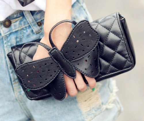 niceEshop Womens Butterfly Clutch Chain Purse Handbag Shoulder Bag Evening Party