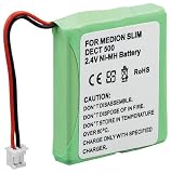 Wentronic Ersatzakku f&uuml;r schnurlose Telefone Sinus A201, FritzFon (MT-D), Medion (600 mAh)