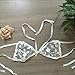 Photno Underwear, Women Lingerie Corset Lace Push Up Vest Top Bra+Pants Set Underwear Suit (L) White