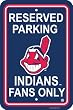 Cleveland Indians MLB Plastic Parking Signs