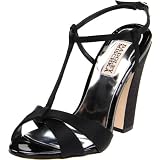 Badgley Mischka Platinum Womens Jenie T-Strap Sanda