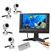 Electronics : Alloyed shell Weather-proof wireless CCTV Security System/7-Inch TFT LCD & 4 Indoor/Outdoor IR Night vision Surveillance Cameras