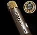 Magic Wireless Mic Portable Magic Karaoke Microphone Wireless Bluetooth Speaker Microphone Compatible with IPhone and Android Smartphones (Silver)