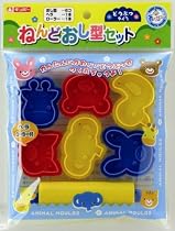 かわいい動物柄の押し型セット！楽しく簡単にねんどあそびが出来ますよ！　ねんど押し型（どうぶつ）