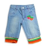 Bianni - Girls Jean Capri, Denim Blue, Multi by BIANNI