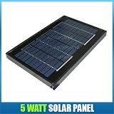 Solartech Power 5 watt 12 volt Solar Panel Black Frame