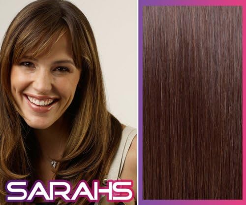 Thick 24 inch Long. Chocolate Brown no4. Clip in Human Hair Extensions. High quality Remy Hair!. Full Head Coverage. FREE POST