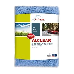 ALCLEAR Poliertuch 2-Seiten-Allrounder Premium ohne Hologramme, f. Auto Yachting & Poliermaschine, 40x40 cm blau