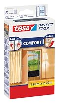 tesa 55389-21-00 Fliegengitter anthrazit 220 x 120 / Comfort-T&uuml;r 2 x 65cm