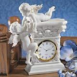 French Baroque Style Decorative Baby Cherubs Sculpture Table Clock [Kitchen]