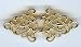 Gold Filigree Trivet Cloak Clasp