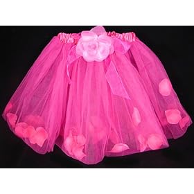  Rose Ballet Tutu Color: Fuchsia - Hot Pink: Great Tutu for Fairy Princess Dress Up
