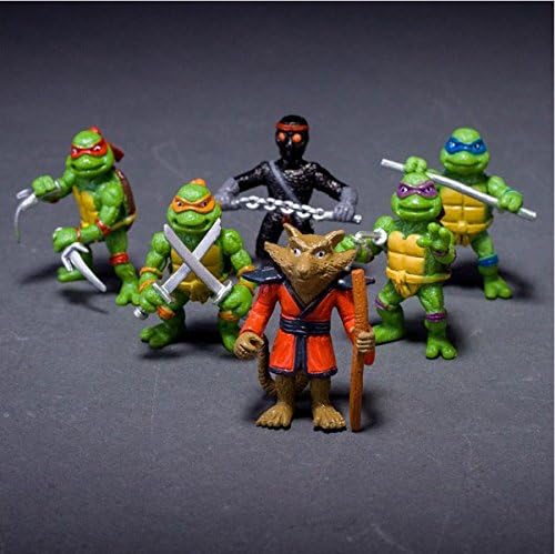 6 Pcs/set 2 Inch Mini Teenage Mutant Ninja Turtles Tmnt Figures Action Toy Collection Kids Toy Set