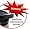 Kapoosh Knife Holder with Sharpener, Red