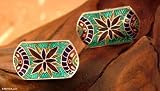 Cufflinks, 'Florid Shield'