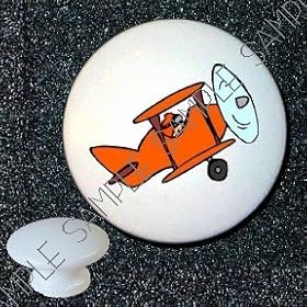 Airplanes Orange Airplane Aviation Drawer Pulls Knobs by Farm Fresh Knobs & Pulls