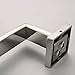 Leyden Chrome Double Towel Bar, Bathroom Polished Silver Towel Holder, Modern Square Wall Mounted Towel Double Rack Rod Bathroom Accessories