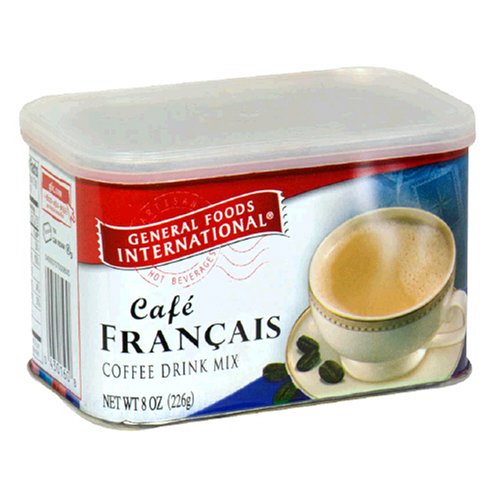 General Foods International Coffee, Cafe Francais French Style Coffee Drink Mix, 8-Ounce Tins (Pack of 6)
