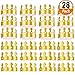 Aniann 28 Pack Gold Paper Crown Gold Foil Party Crown Hat Cap for Birthday Celebration Baby Shower Photo Props (2 Styles)