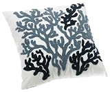 Harbor House Beach House 18-by-18-Inch Square Decorative Pillow, Blue