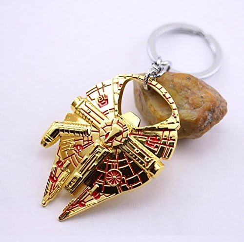 Asteriated Star Wars Millennium Falcon Bottle Opener Key Chain (Gold)