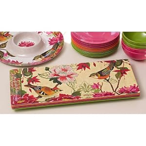 Bird Study Eco Bamboo Medium Tray