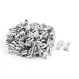 uxcell メススペード端子　メス端子　シルバートーン　ノンインストール　電気部品　100個入り