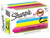 Sharpie Accent Tank-Style Highlighters, 12 Fluorescent Pink Highlighters(25009) Sharpie Accent Tank-Style Highlighters, 12 Fluorescent Pink Highlighters(25009)