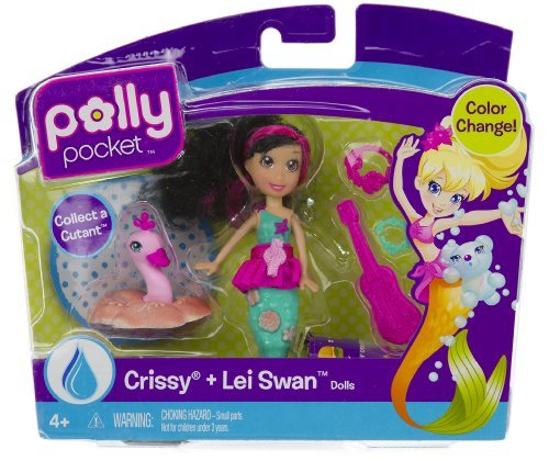 Polly Pocket Color Change - Crissy + Lei Swan Doll