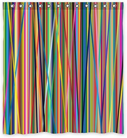 Amazing ACC Window Curtain Personalized Polyester With Accessories Colorful tripes Fitted With C-Shaped Top Thermal Insulated Reflect Sunlights 1 Panel 52"x63"