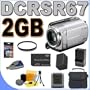 Sony DCR-SR67 Handycam 80GB HDD Camcorder w/60x Optical Zoom BigVALUEInc Accessory Saver 2GB FH100 Battery/Rapid Charger UV Bundle