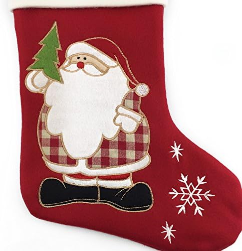 Santa Claus or Lovely Dog Christmas Stockings Merry Christmas 16-Inch (Santa Claus)