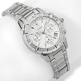 BULOVA Watches:Bulova Ladies- Diamond Bezel Stainless Steel Chronograph Bracelet Watch