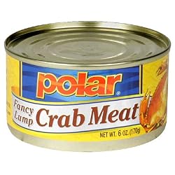 Polar Fancy Lump Crab, 6-Ounce Units (Pack of 12)