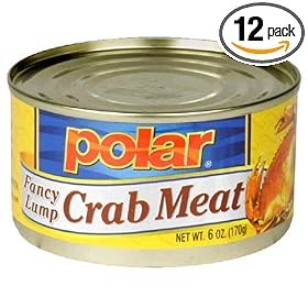 MW Polar Fancy Lump Crab Meat, 6-Ounce Cans (Pack of 12) by Polar
