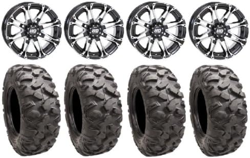 STI HD3 14" Wheels Machined 32" Roctane Tires Polaris Sportsman XP 550 850