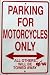 Motorcycle Parking Sign